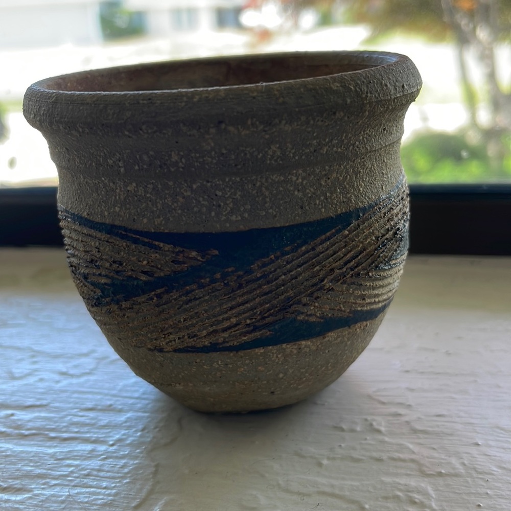 Handmade pottery mini vase